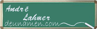 André Lahmer Visitenkarte